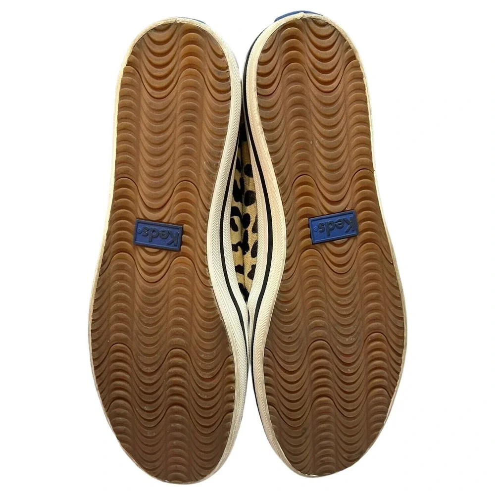 Keds Kate Spade New York Shoes Womens 7.5 Double Decker Mule Calf Hair Leopard - Picture 8 of 13